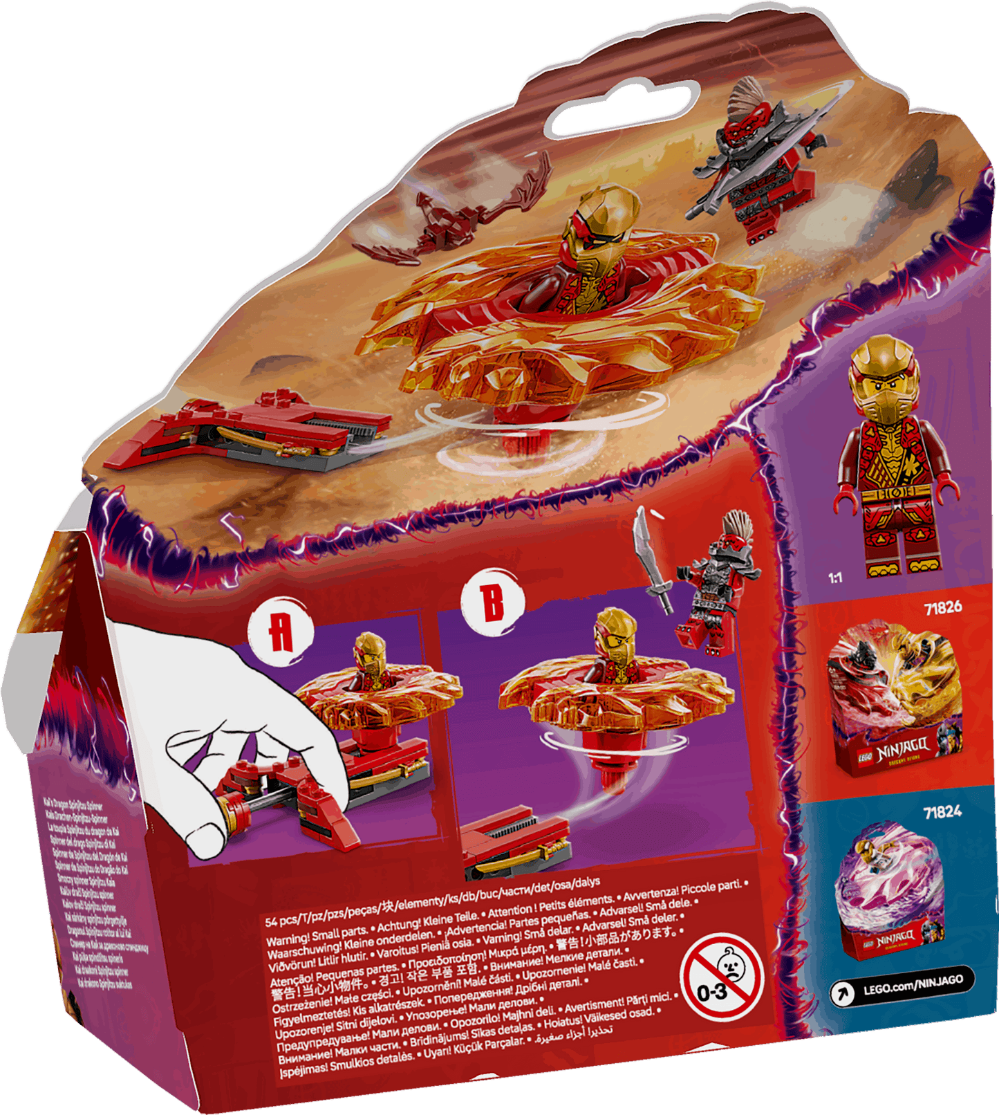 Lego Ninjago 71823 Kai's Dragon Spinjitzu Spinner Playset for Ages 6+ - Glamorous Boutique