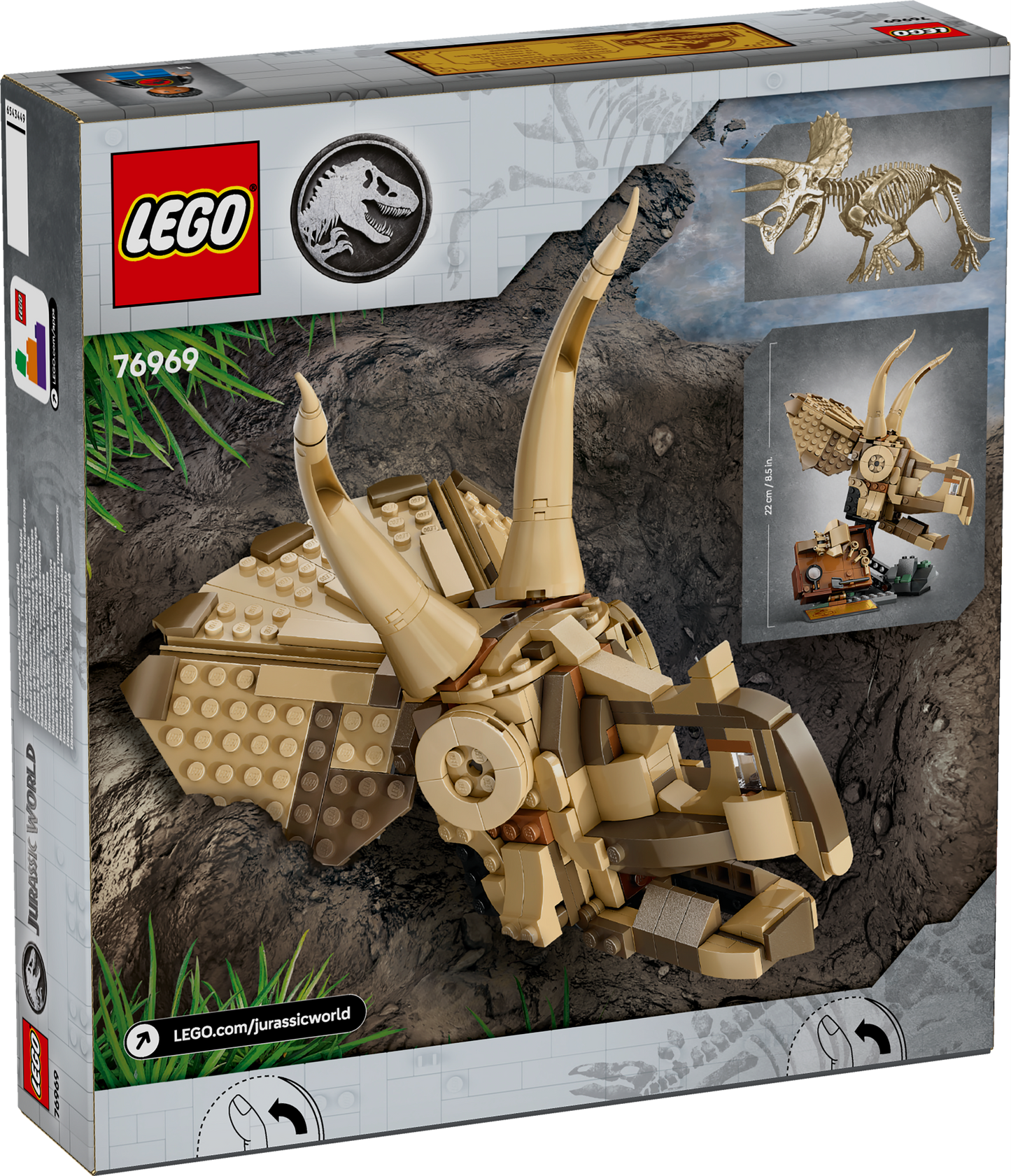 Lego Jurassic World 76969 Dinosaur Fossils: Triceratops Skull Ages 9+ - Glamorous Boutique