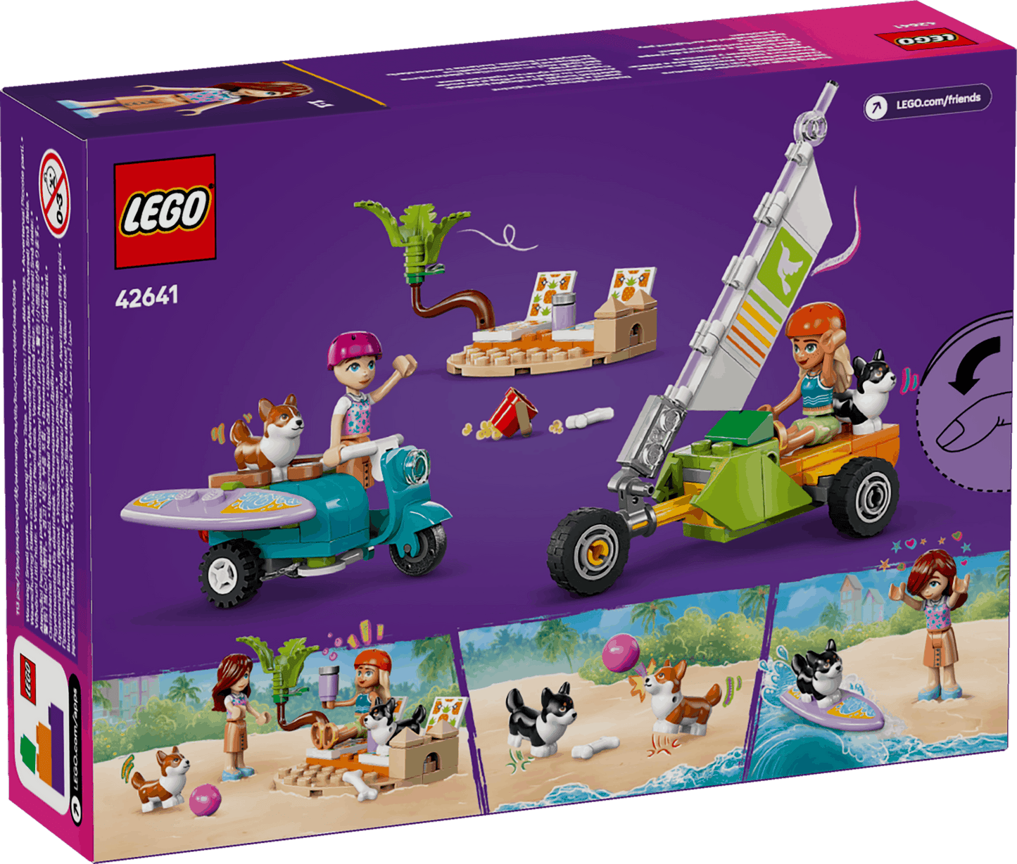 Lego Friends 42641 Surfing Dogs & Scooter Adventure Playset for Age 6+ - Glamorous Boutique