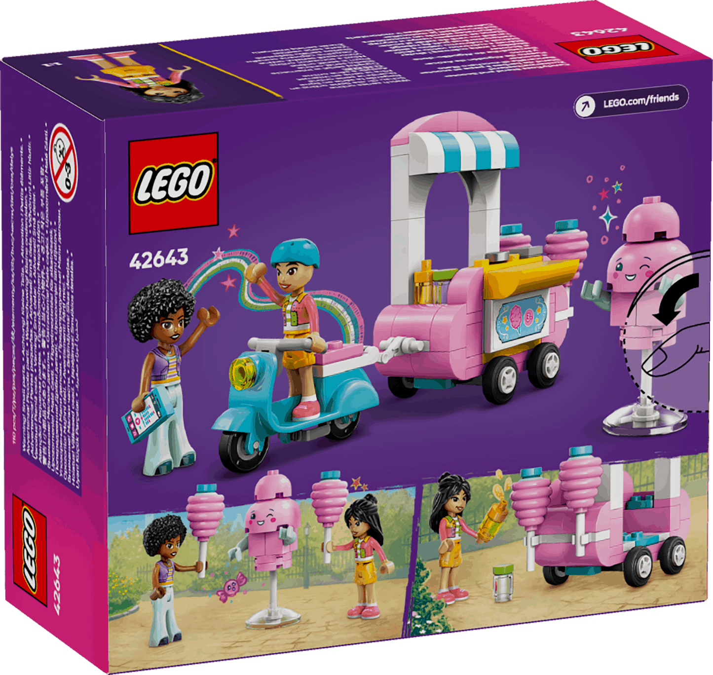 Lego Friends 42643 Cotton Candy Stand & Scooter Playset for Age 6 & Up - Glamorous Boutique