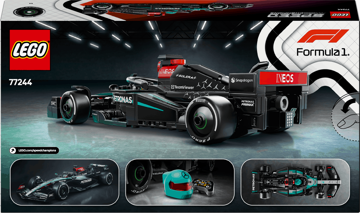 Lego Speed Champions 77244 Mercedes-AMG F1® W15 Race Car for Ages 10+ - Glamorous Boutique