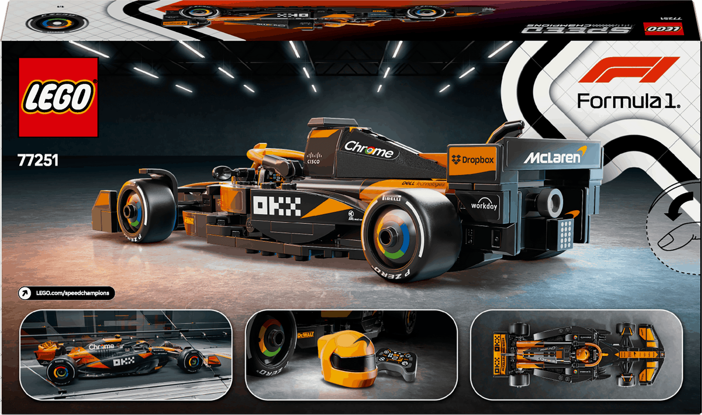 Lego Speed Champions 77251 McLaren F1 Team MCL38 Race Car for Ages 10+ - Glamorous Boutique