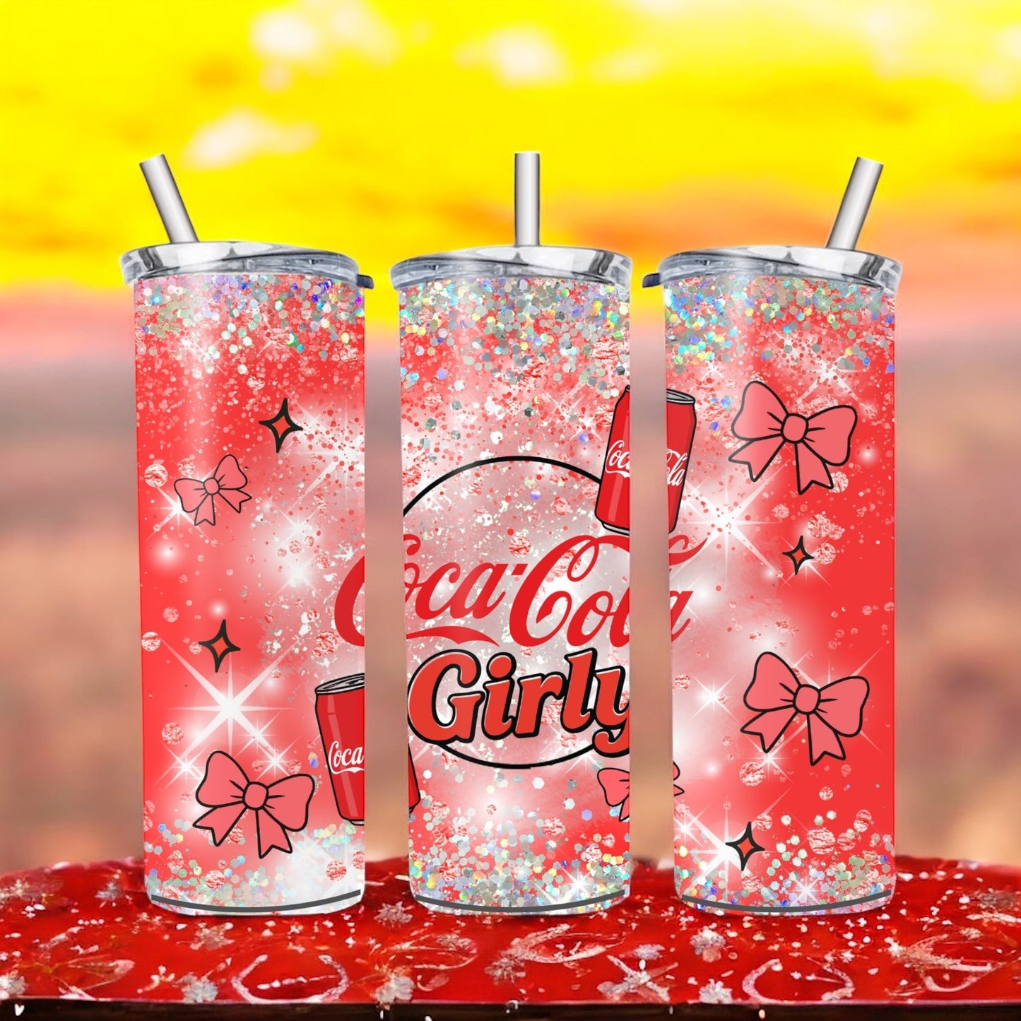 C girly 20oz tumbler - Glamorous Boutique