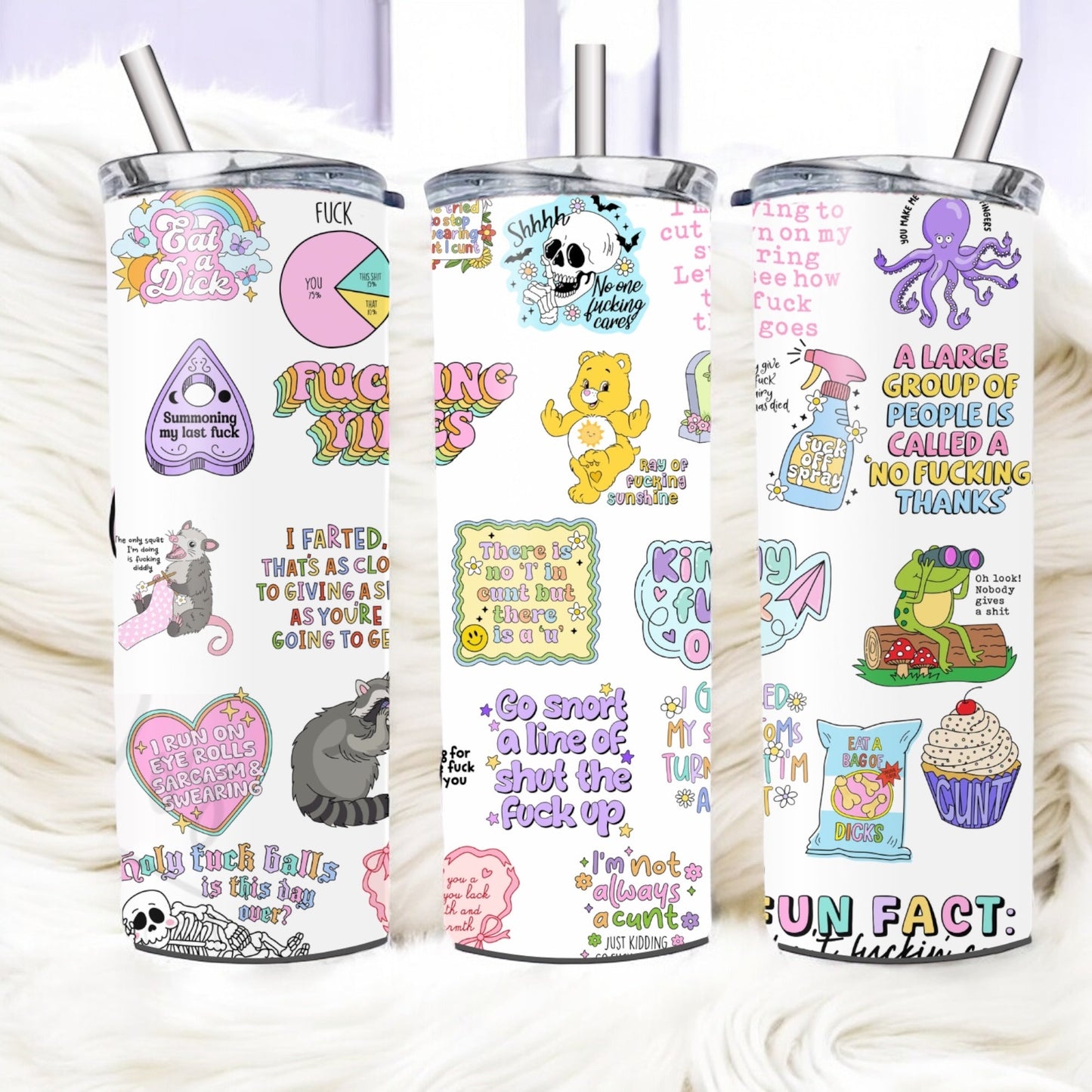 Sweary 20oz tumbler new design - Glamorous Boutique