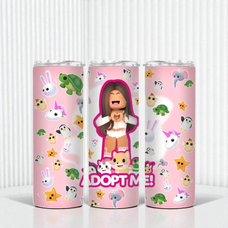Adopt me RB pink tumbler - Glamorous Boutique