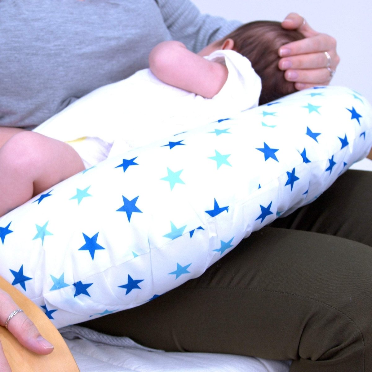Breast Feeding Maternity Nursing Pillow - Little Star Blue - Glamorous Boutique