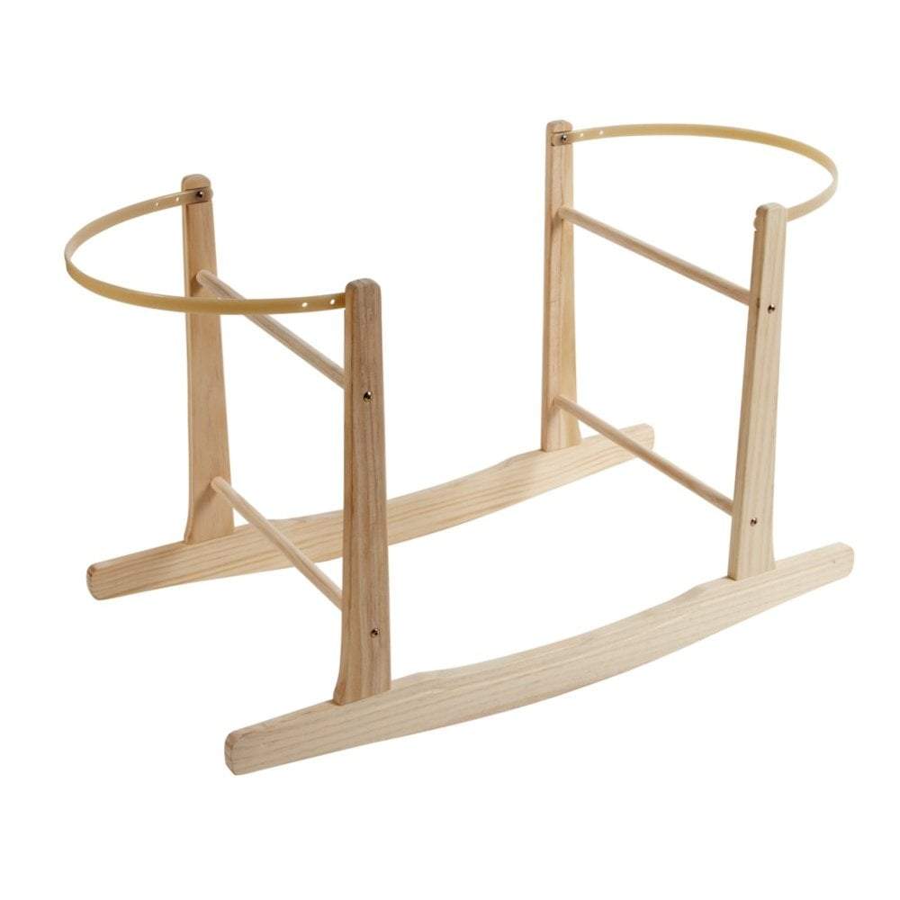 Natural Pine Moses Basket Rocking Stand - Glamorous Boutique