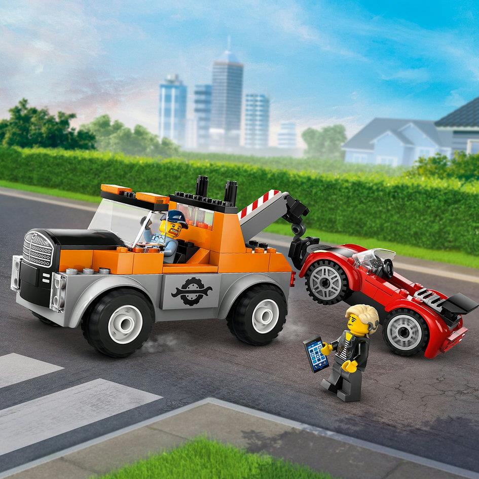 Lego City 60435 Tow Truck & Sports Car Repair Playset for Ages 4 & Up - Glamorous Boutique