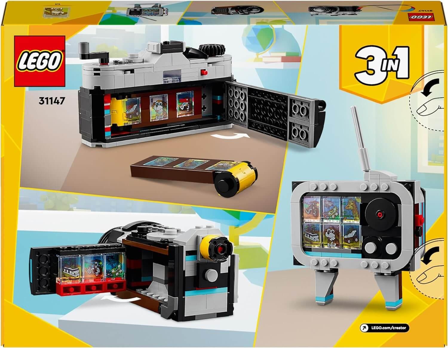 Lego Creator 3 in 1 31147 Retro Camera Buildable Toy for Ages 8 and Up - Glamorous Boutique