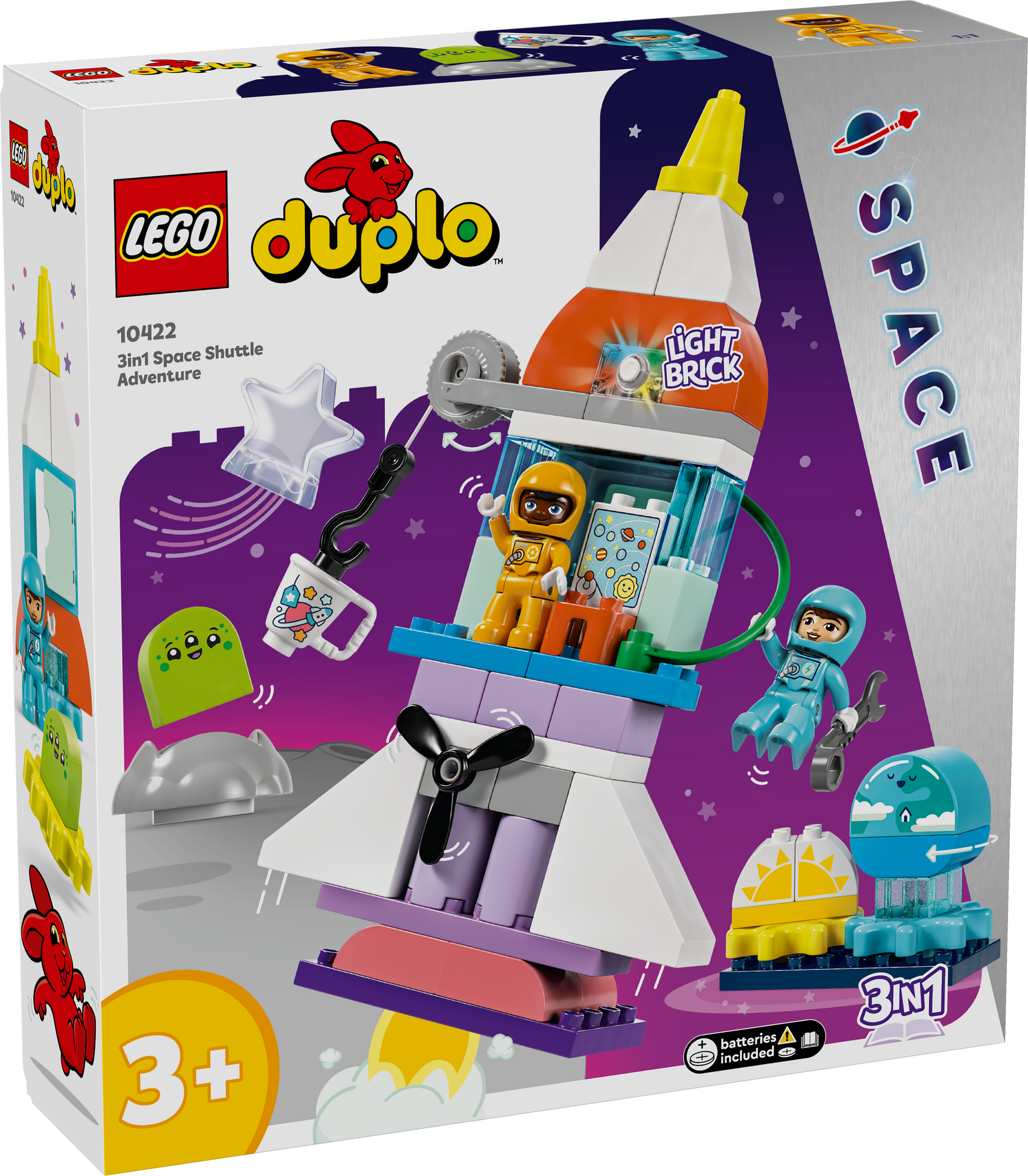 Lego Duplo 10422 3 in 1 Space Shuttle Adventure for Toddlers Ages 3+ - Glamorous Boutique
