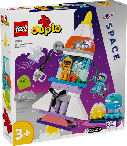 Lego Duplo 10422 3 in 1 Space Shuttle Adventure for Toddlers Ages 3+ - Glamorous Boutique