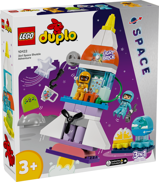 Lego Duplo 10422 3 in 1 Space Shuttle Adventure for Toddlers Ages 3+ - Glamorous Boutique