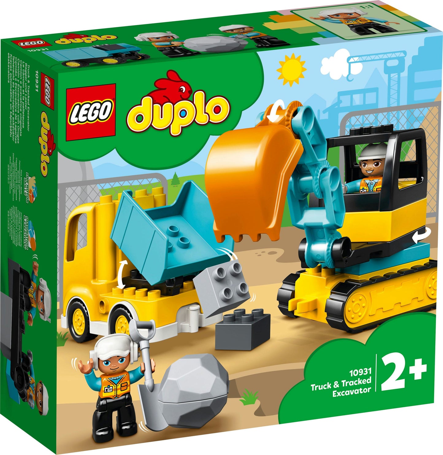 Lego Duplo 10931 Truck and Tracked Excavator for Toddlers Ages 2 & Up - Glamorous Boutique
