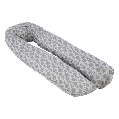 12 Ft Maternity Pillow Case - Grey Floral - Glamorous Boutique
