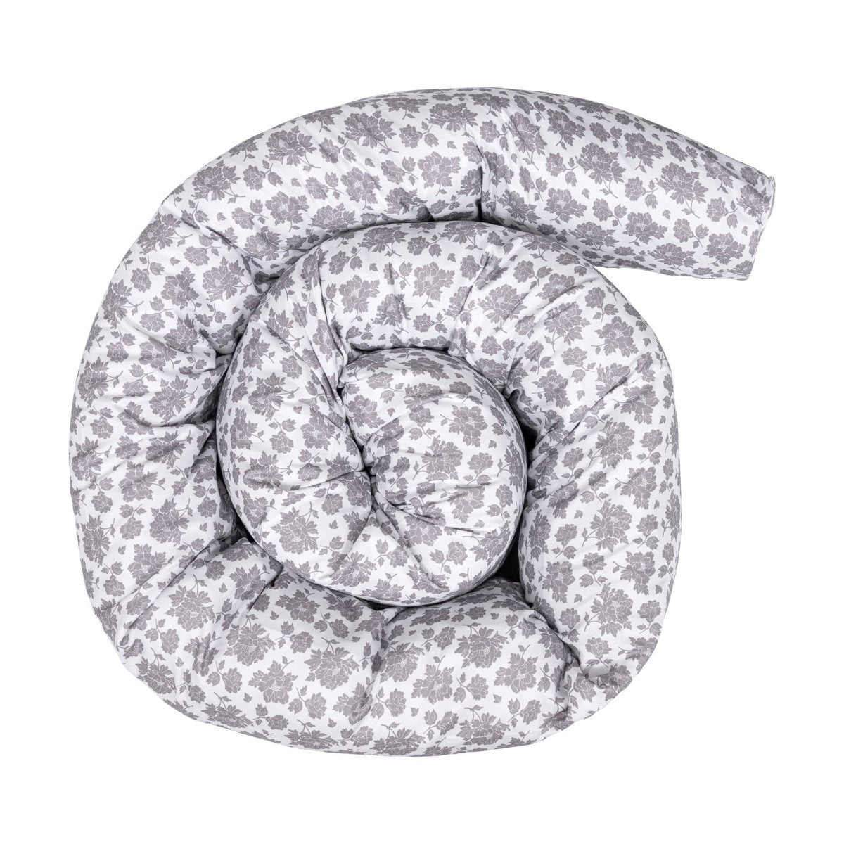 12 Ft Maternity Pillow Case - Grey Floral - Glamorous Boutique