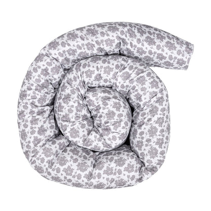 12 Ft Maternity Pillow Case - Grey Floral - Glamorous Boutique