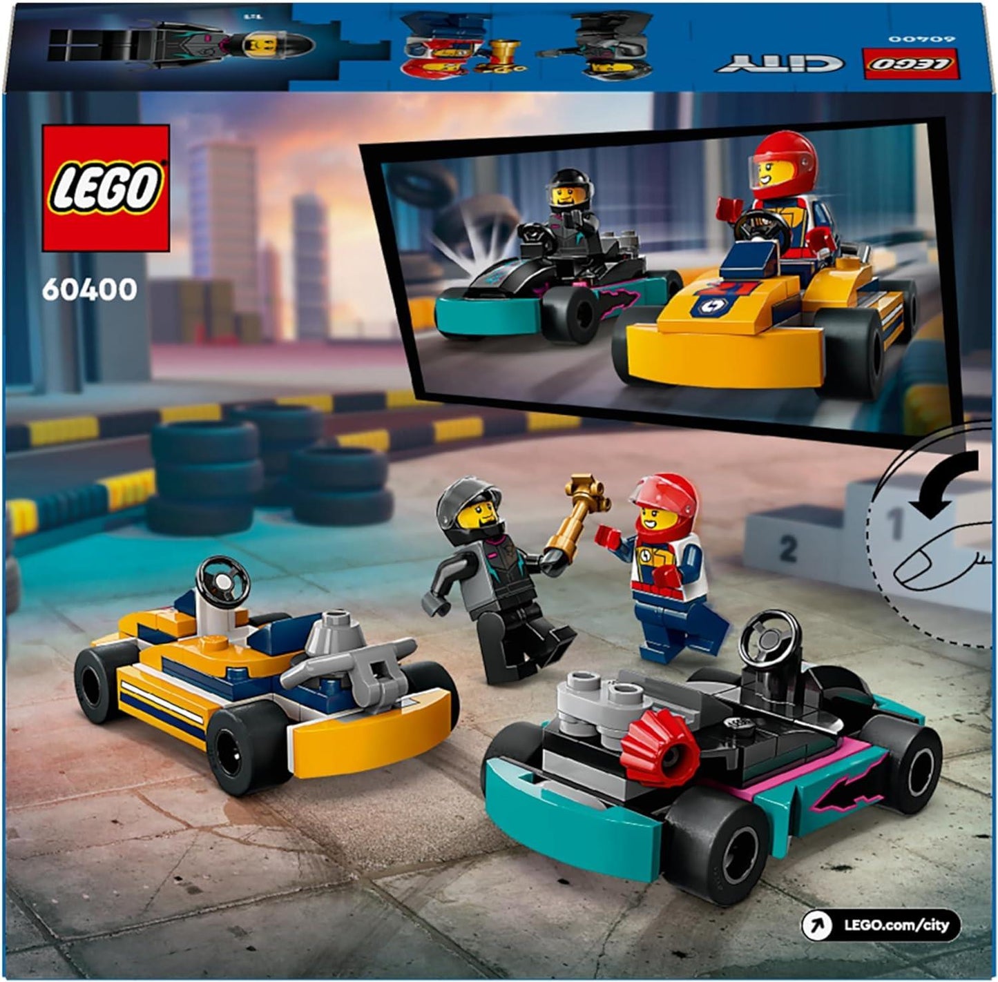 Lego City 60400 Go-Karts and Race Drivers Playset for Ages 5 and Up - Glamorous Boutique