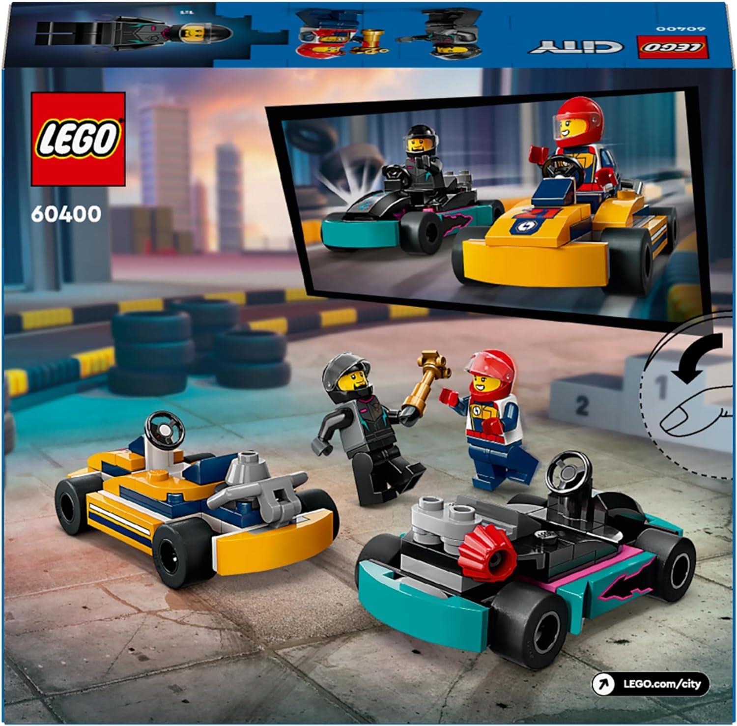 Lego City 60400 Go-Karts and Race Drivers Playset for Ages 5 and Up - Glamorous Boutique
