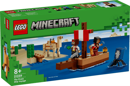Lego Minecraft 21259 The Pirate Ship Voyage Toy Playset for Ages 8+ - Glamorous Boutique