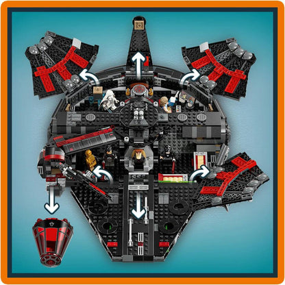Lego Star Wars 75389 The Dark Falcon Model Playset for Ages 10 and Up - Glamorous Boutique