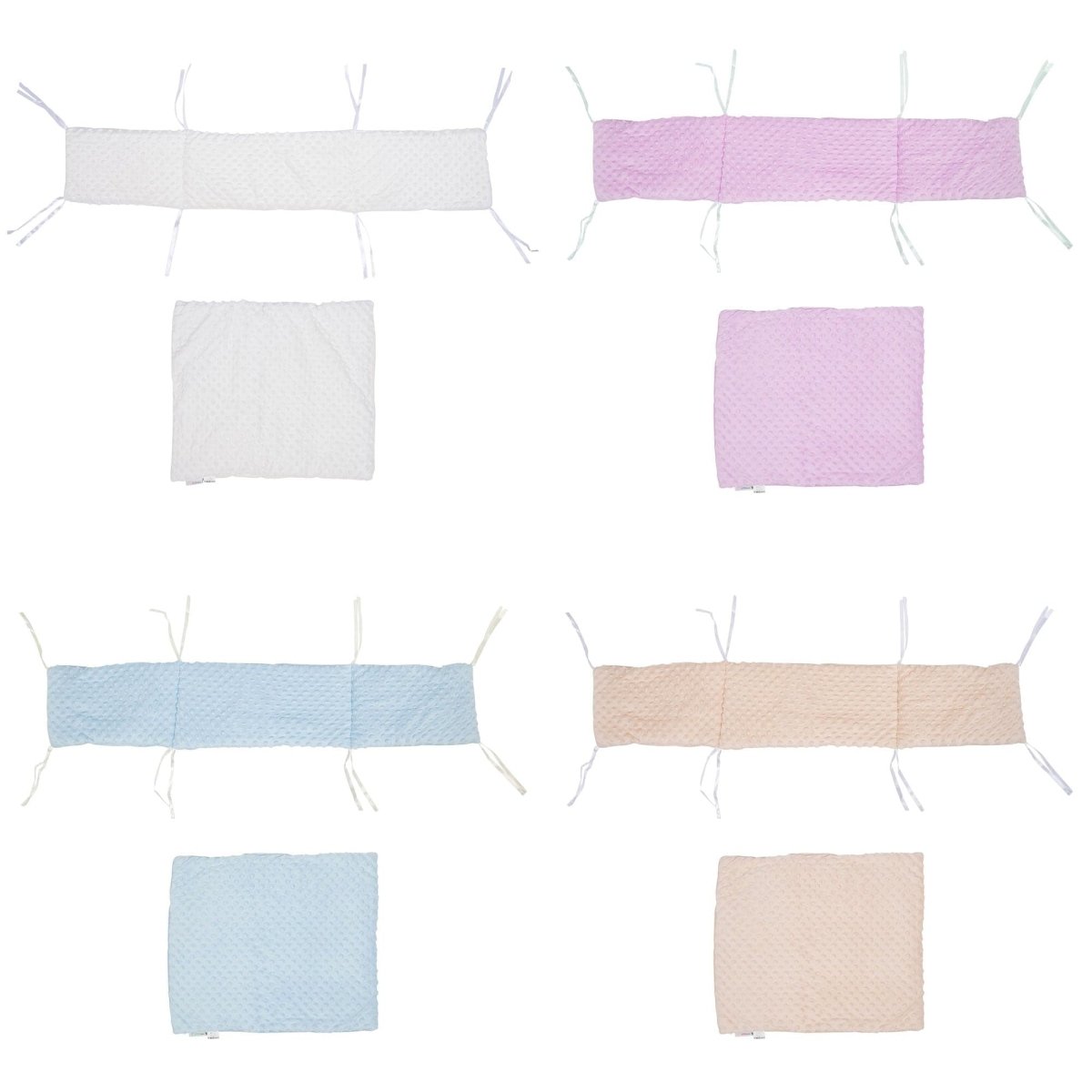 2pc Dimple Crib/Cradle Quilt & Bumper Bedding Set - Glamorous Boutique