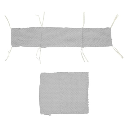 2pc Dimple Crib/Cradle Quilt & Bumper Bedding Set - Glamorous Boutique