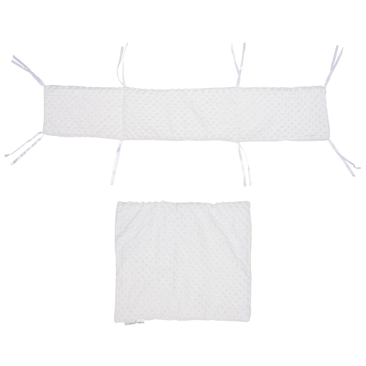 2pc Dimple Crib/Cradle Quilt & Bumper Bedding Set - Glamorous Boutique