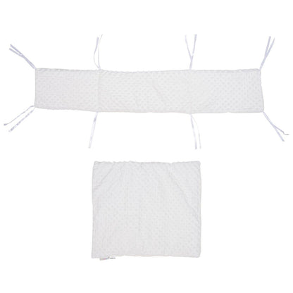 2pc Dimple Crib/Cradle Quilt & Bumper Bedding Set - Glamorous Boutique