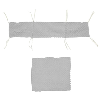 2pc Dimple Crib/Cradle Quilt & Bumper Bedding Set - Glamorous Boutique