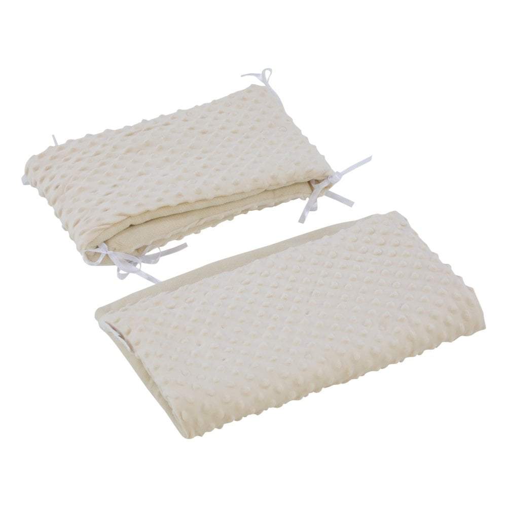 2pc Dimple Crib/Cradle Quilt & Bumper Bedding Set - Glamorous Boutique