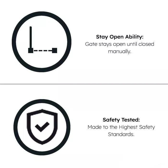 FYLO 3x Baby Safety Stair Gate  Pressure Fit 75-86cm (3 pack) - Glamorous Boutique