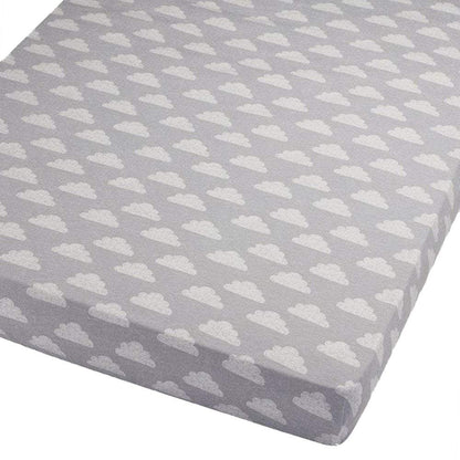 2x Spacesaver Cot Fitted Sheet 100% Cotton 100x52cm - Glamorous Boutique