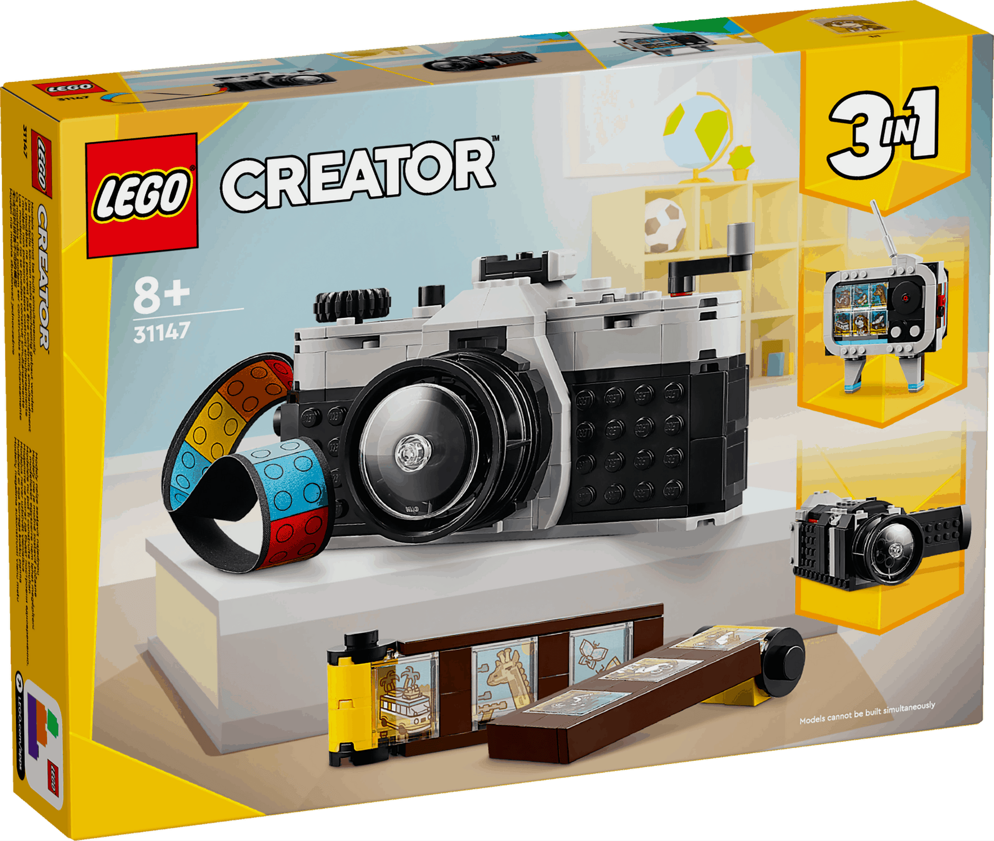 Lego Creator 3 in 1 31147 Retro Camera Buildable Toy for Ages 8 and Up - Glamorous Boutique
