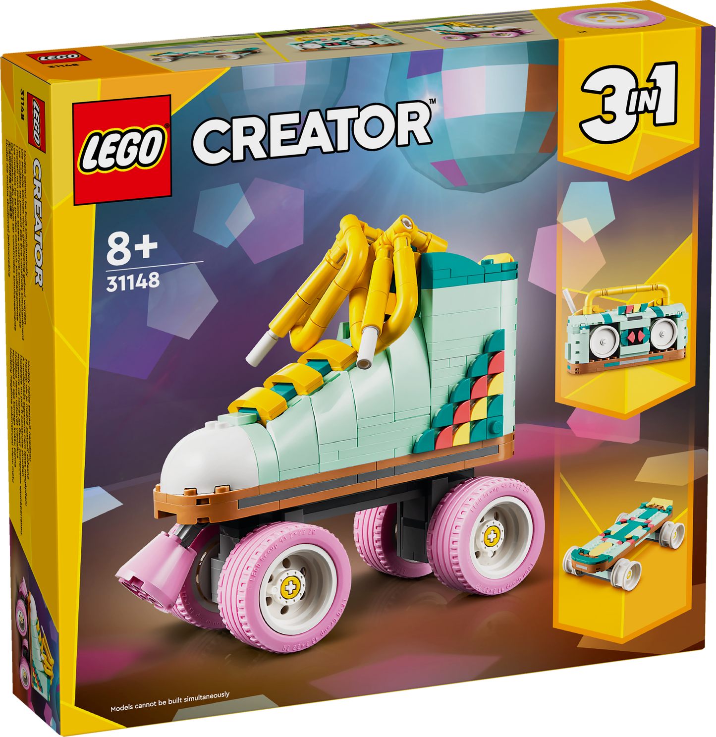 Lego Creator 3 in 1 31148 Retro Roller Skate Playset for Ages 8 and Up - Glamorous Boutique