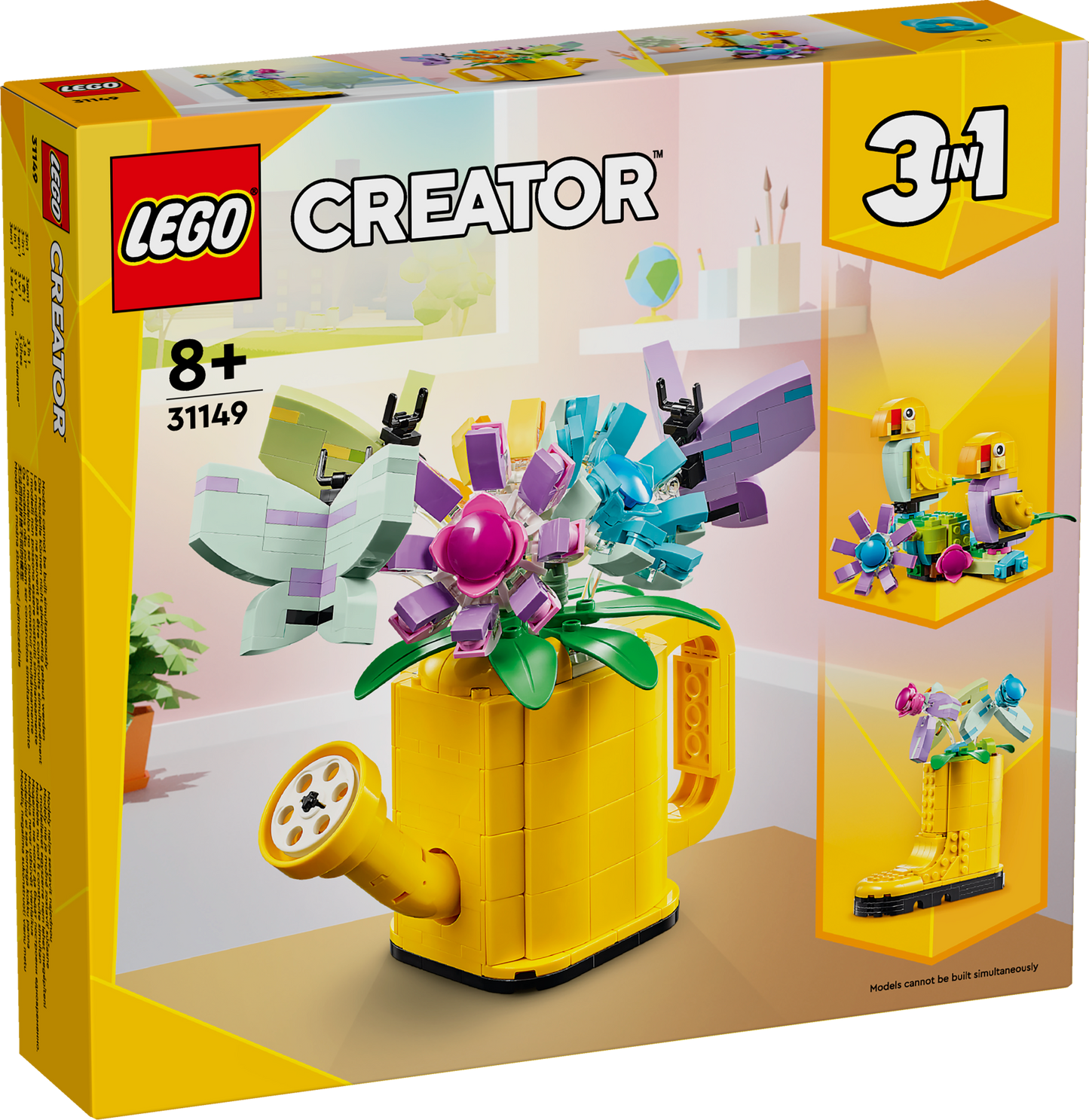 Lego Creator 3 in 1 31149 Flowers in Watering Can for Ages 8 and Up - Glamorous Boutique