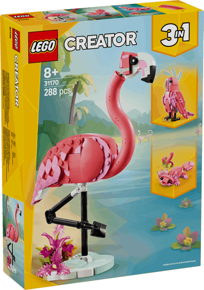 Lego Creator 3 in 1 31170 Wild Animals: Pink Flamingo for Ages 8 & Up - Glamorous Boutique