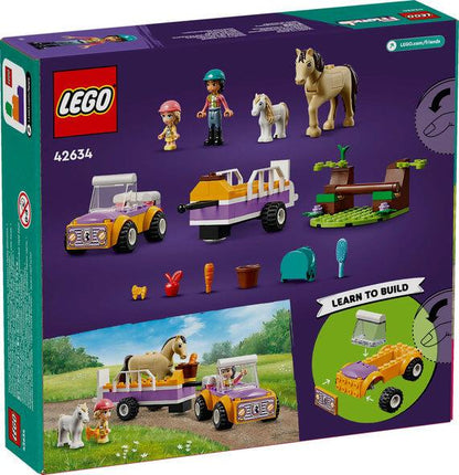 Lego Friends 42634 Horse & Pony Trailer Toy Playset for Ages 4 and Up - Glamorous Boutique