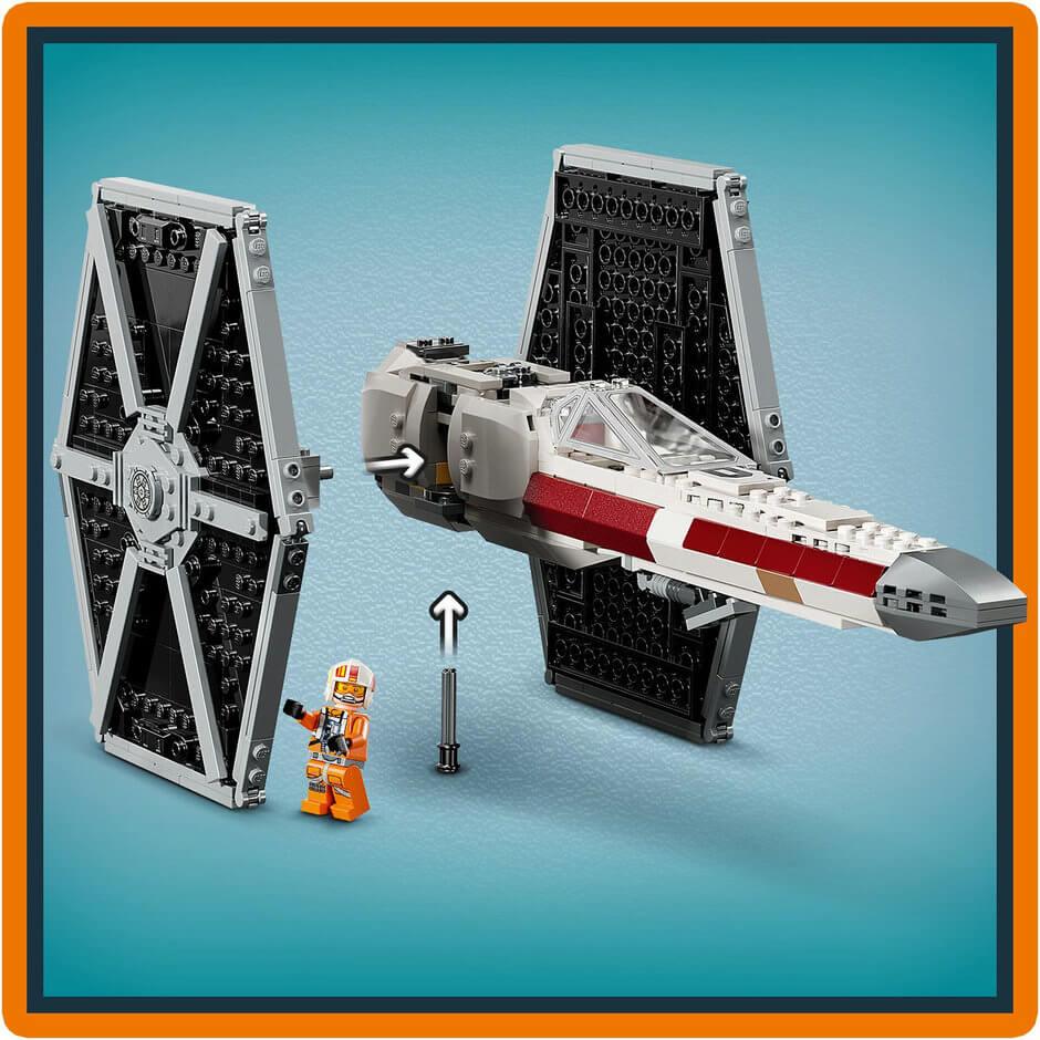 Lego Star Wars 75393 TIE Fighter & X-Wing Mash-up Playset for Ages 10+ - Glamorous Boutique