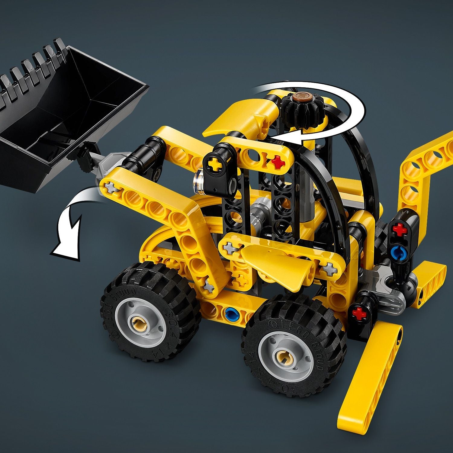 Lego Technic 42197 Backhoe Loader Buildable Playset for Ages 7 and Up - Glamorous Boutique
