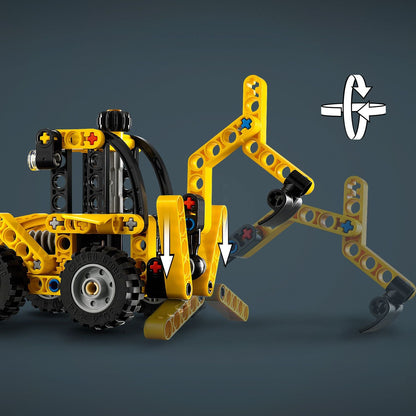 Lego Technic 42197 Backhoe Loader Buildable Playset for Ages 7 and Up - Glamorous Boutique