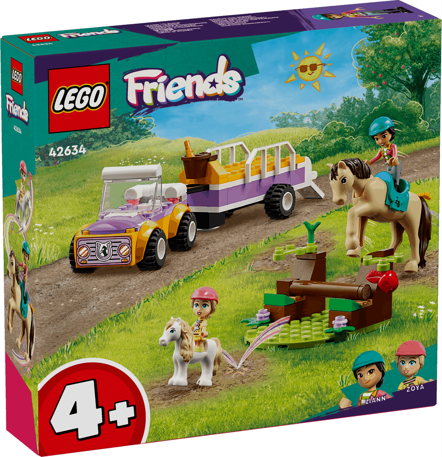 Lego Friends 42634 Horse & Pony Trailer Toy Playset for Ages 4 and Up - Glamorous Boutique