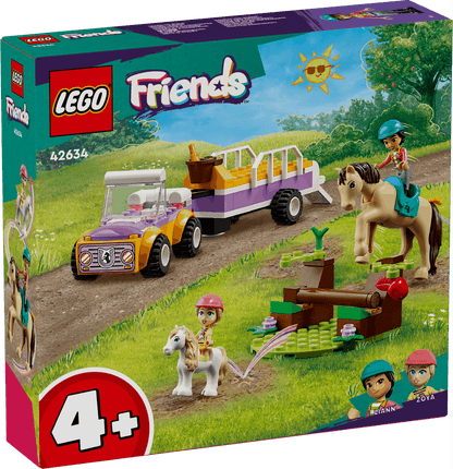 Lego Friends 42634 Horse & Pony Trailer Toy Playset for Ages 4 and Up - Glamorous Boutique