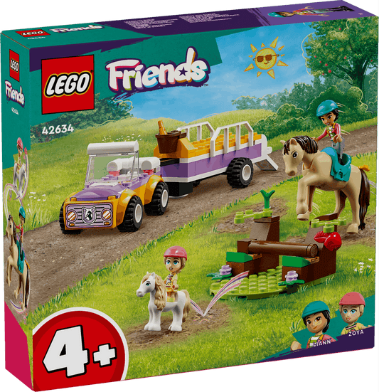 Lego Friends 42634 Horse & Pony Trailer Toy Playset for Ages 4 and Up - Glamorous Boutique