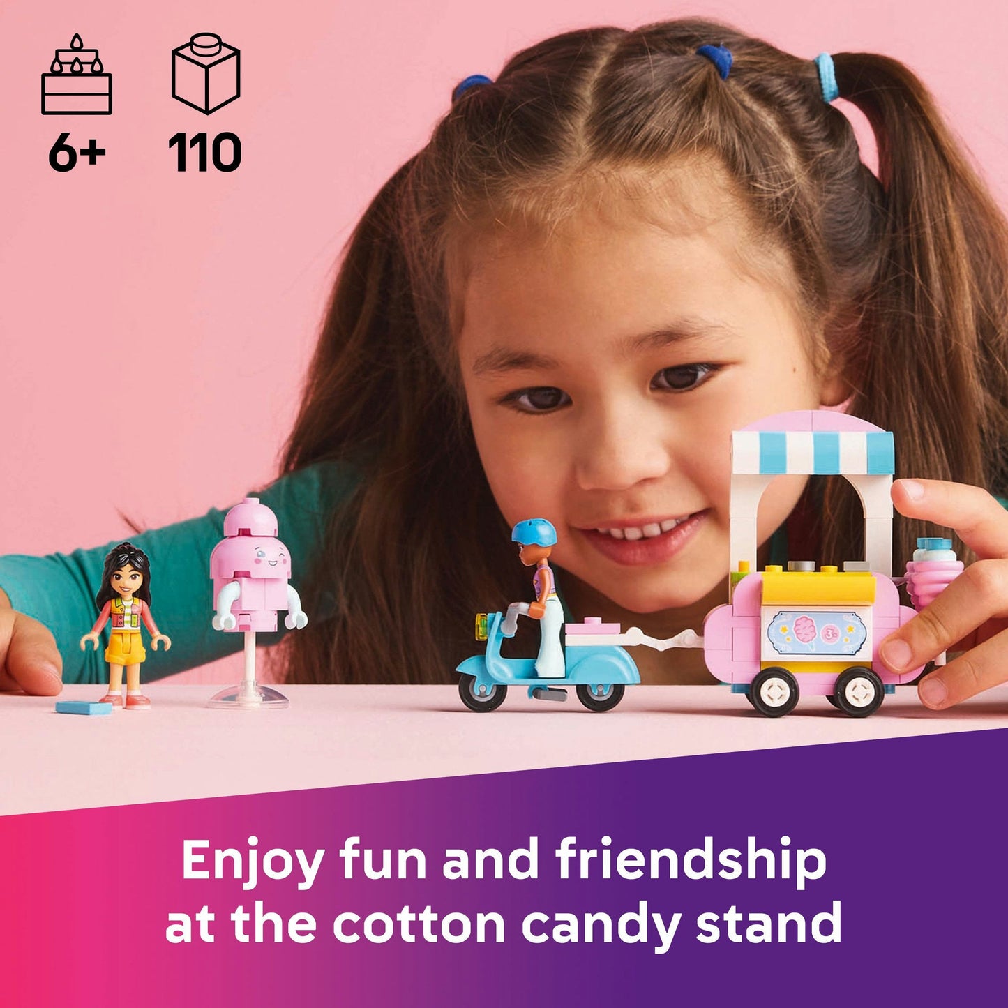 Lego Friends 42643 Cotton Candy Stand & Scooter Playset for Age 6 & Up - Glamorous Boutique