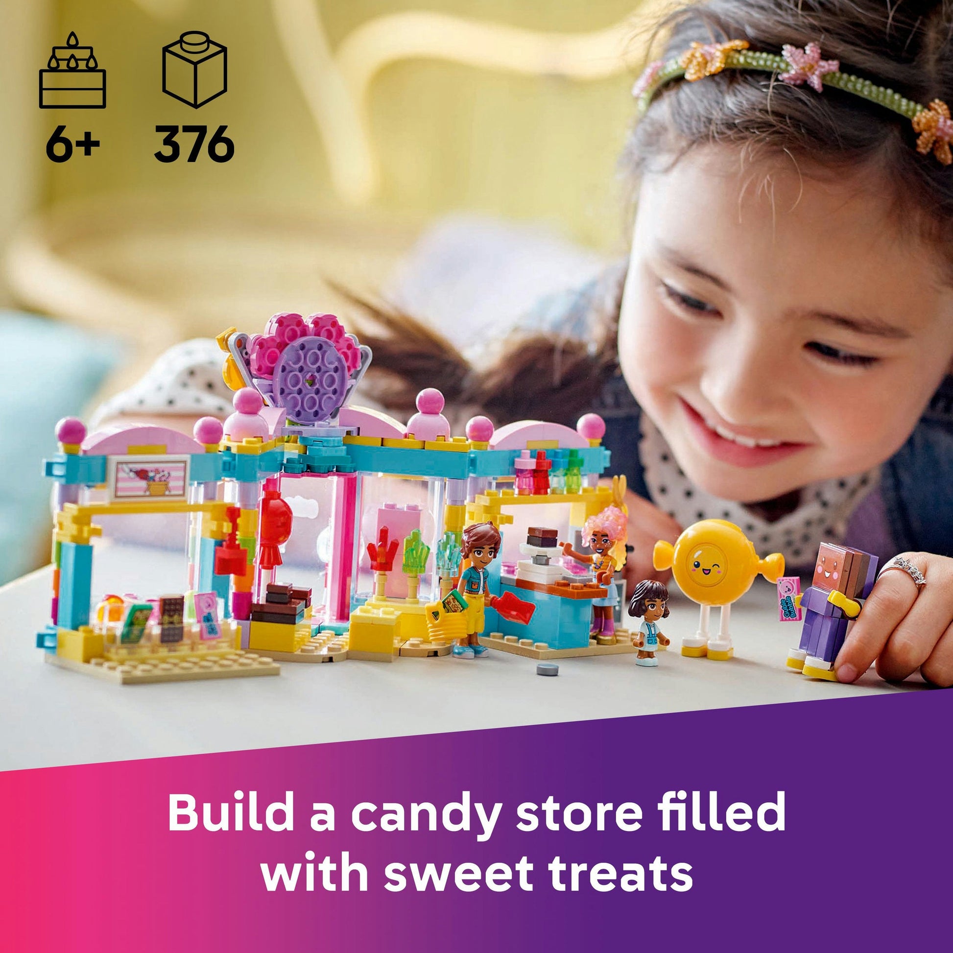 Lego Friends 42649 Heartlake City Candy Store Playset for Ages 6 & Up - Glamorous Boutique