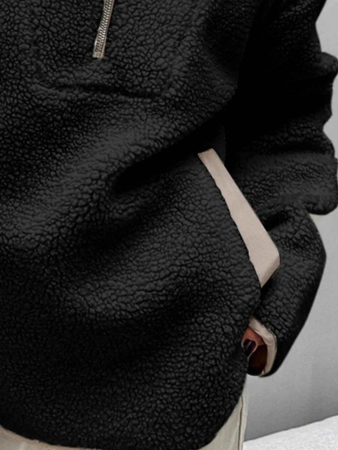 Sherpa Half Zip Sweatshirt