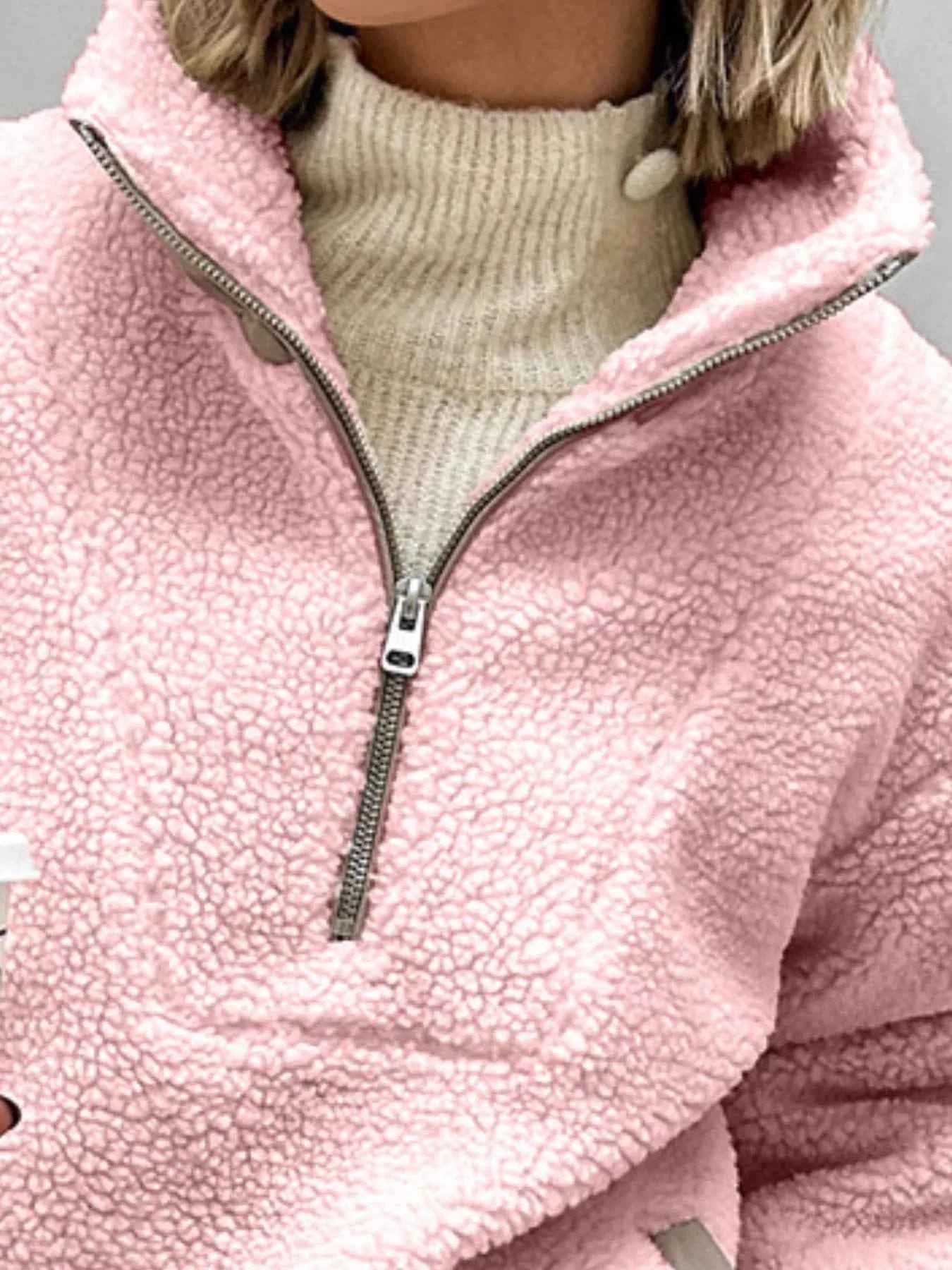 Sherpa Half Zip Sweatshirt