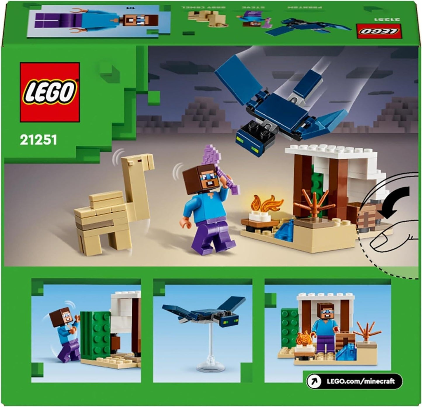 Lego Minecraft 21251 Steve's Desert Expedition Playset for Ages 6 & Up - Glamorous Boutique