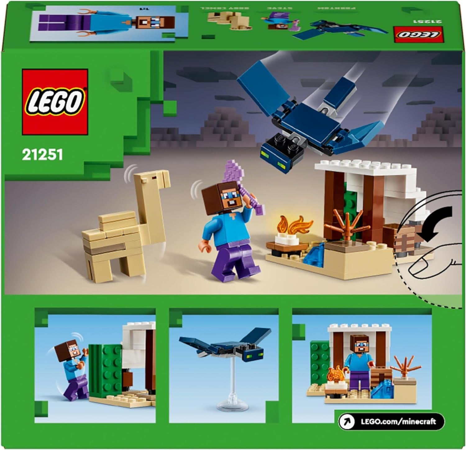 Lego Minecraft 21251 Steve's Desert Expedition Playset for Ages 6 & Up - Glamorous Boutique