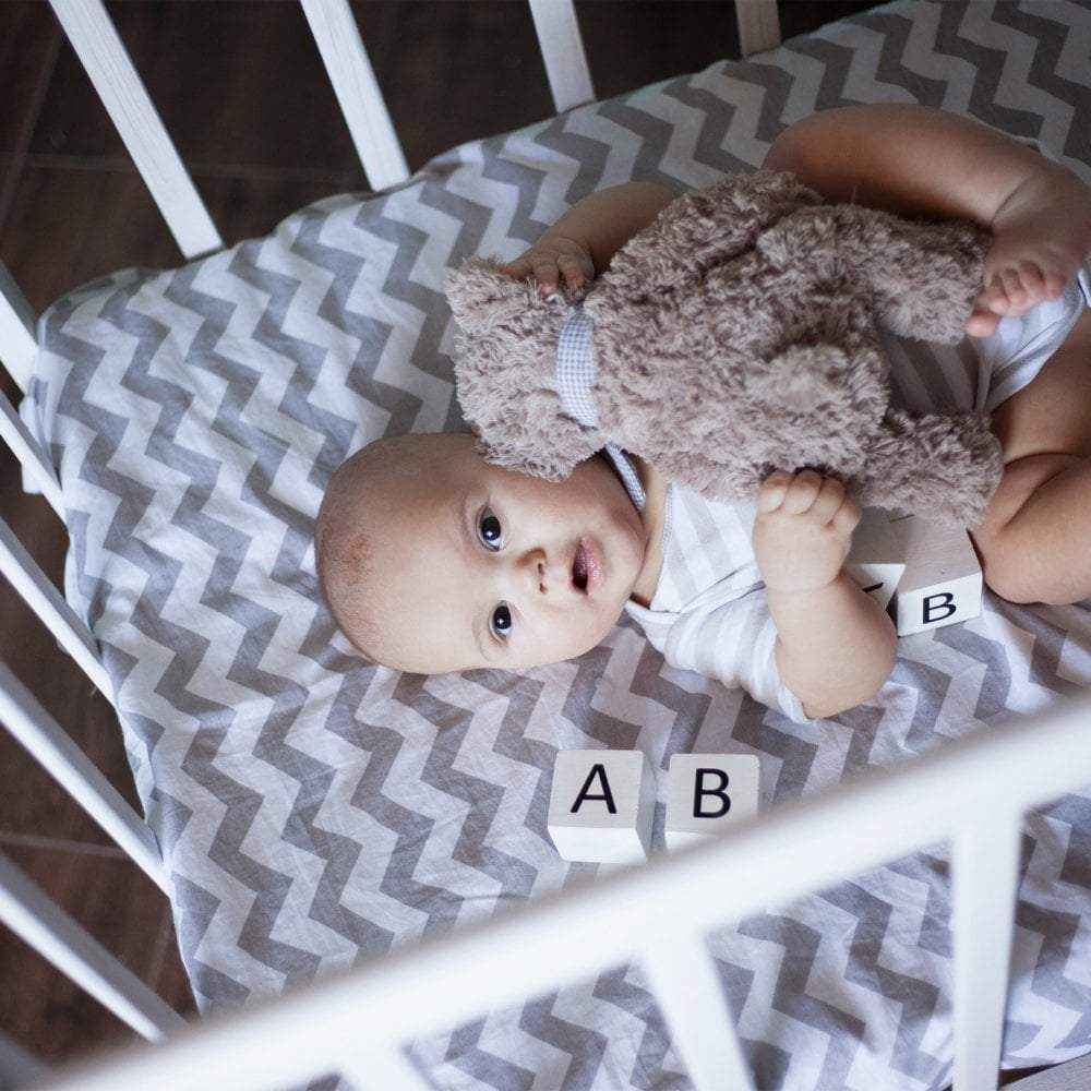 Cot Fitted Sheet 100% Cotton 120x60cm - Pack Of 4 - Glamorous Boutique